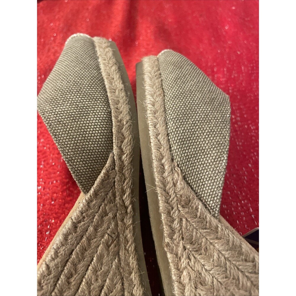 White Mountain Espadrille Wedge sandals 8W Mamba Neutral - Picture 11 of 16